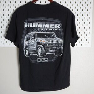 Hummer Like Nothing Else Black Graphic T Shirt Size Large‎